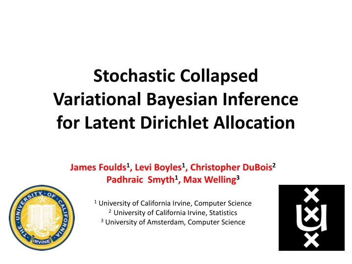 stochastic collapsed variational bayesian