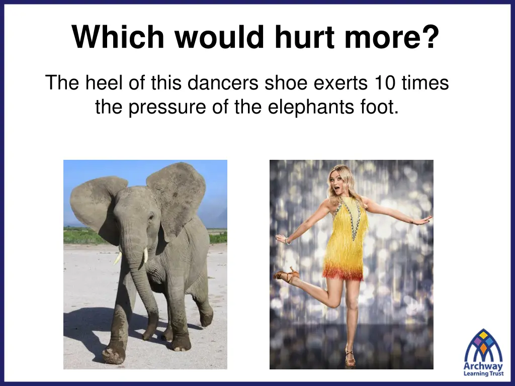 which would hurt more the heel of this dancers