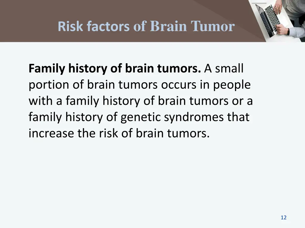 risk factors of brain tumor 1