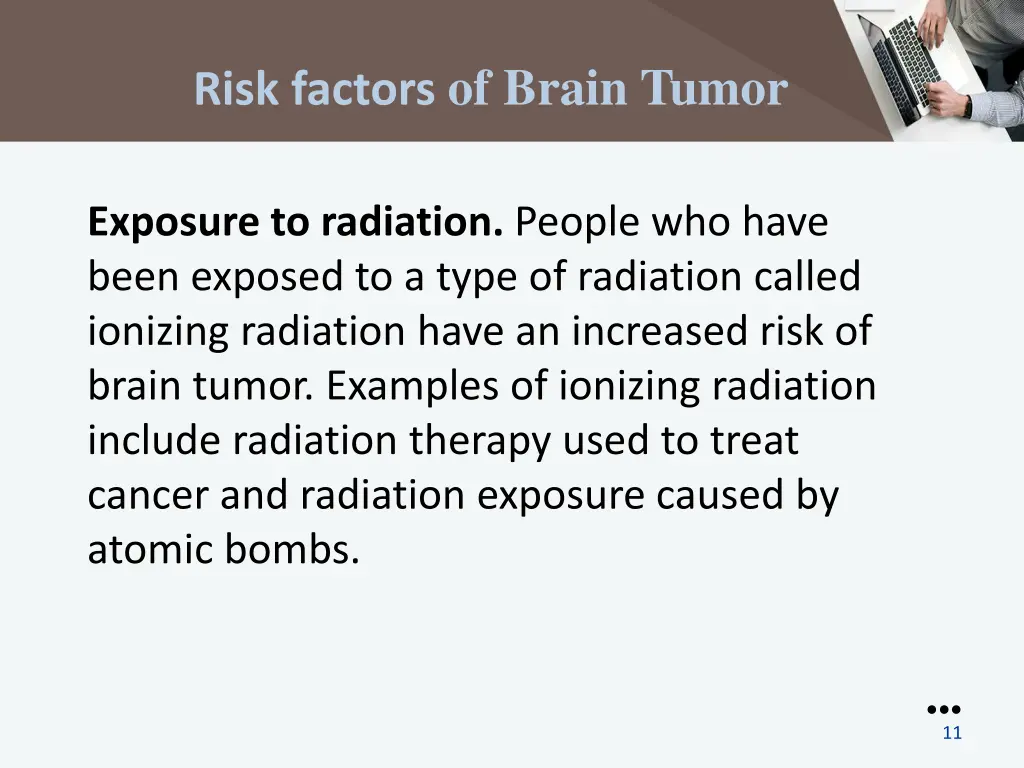 risk factors of brain tumor