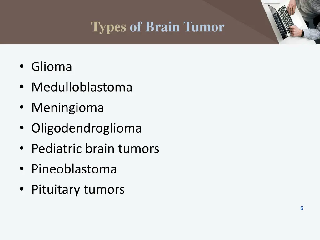 types of brain tumor 1