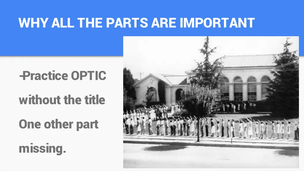 why all the parts are important