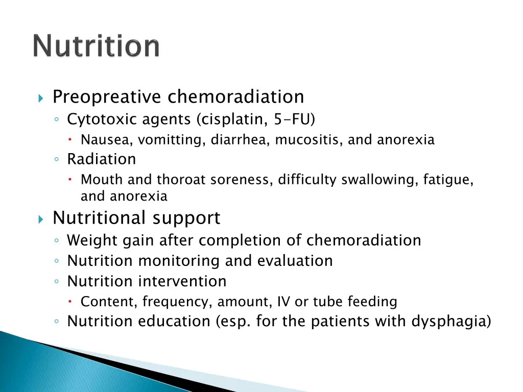 preopreative chemoradiation cytotoxic agents