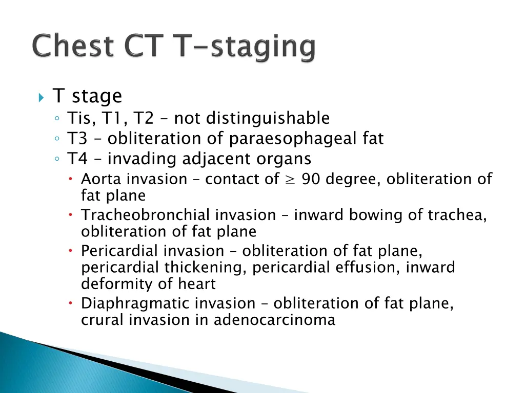 t stage tis t1 t2 not distinguishable