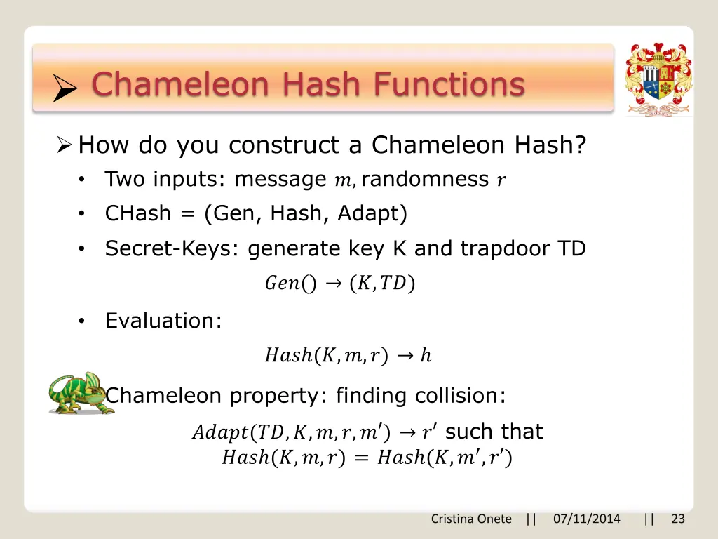 chameleon hash functions 3