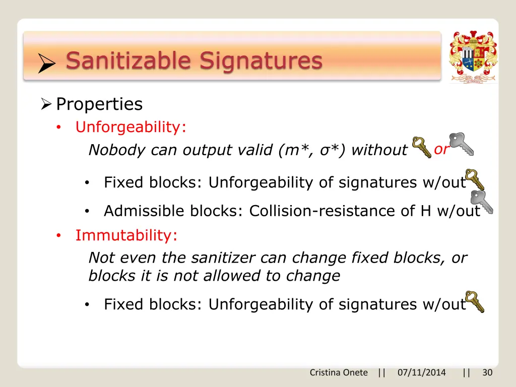 sanitizable signatures 15