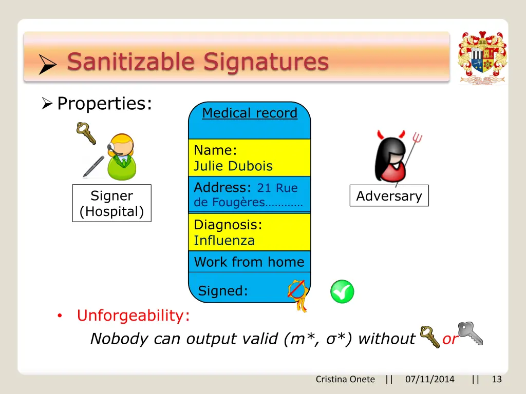 sanitizable signatures 4