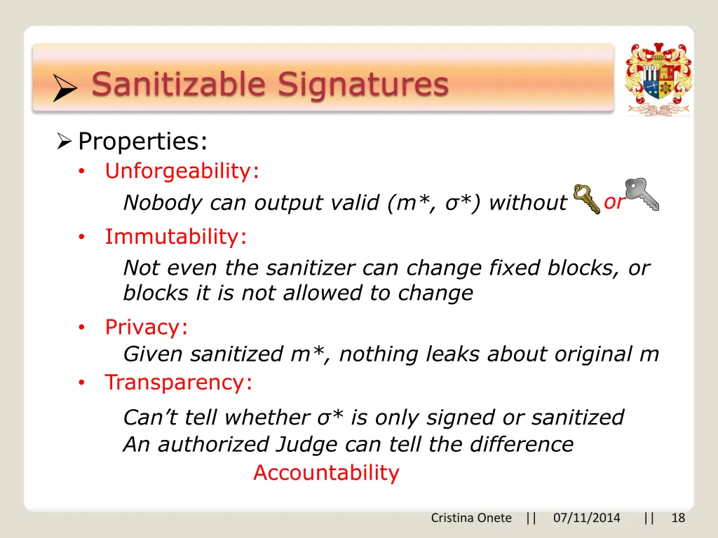 sanitizable signatures 9
