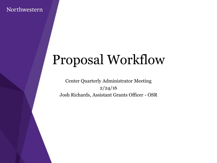 proposal workflow