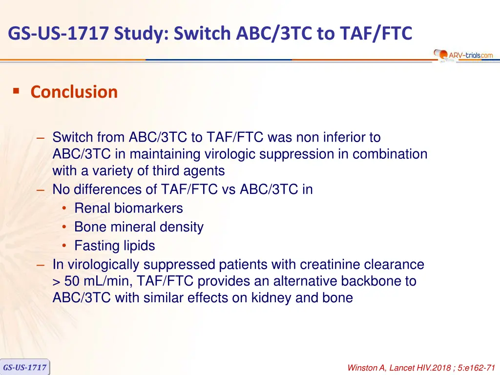 gs us 1717 study switch abc 3tc to taf ftc 3