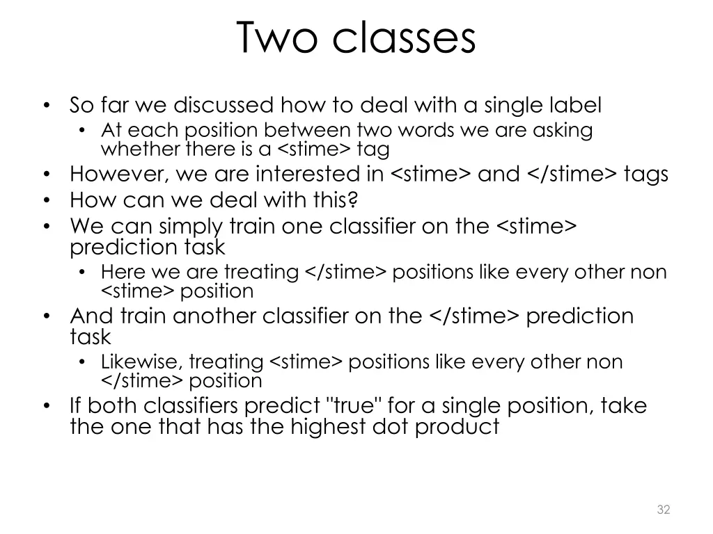 two classes