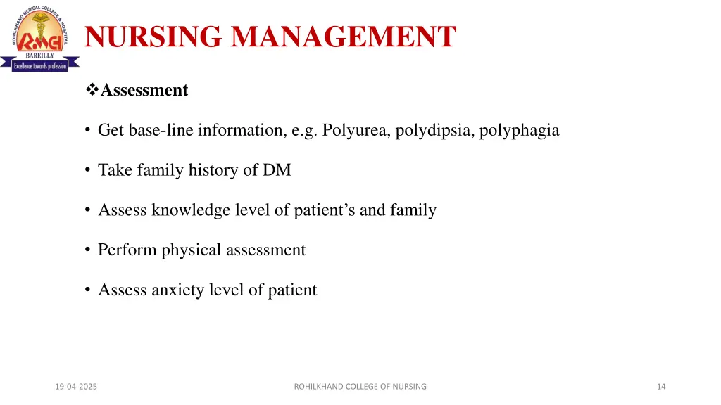 nursing management