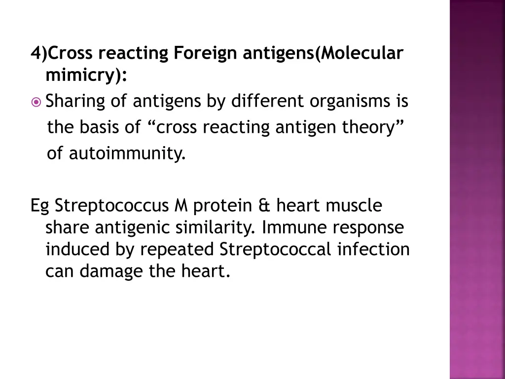 4 cross reacting foreign antigens molecular