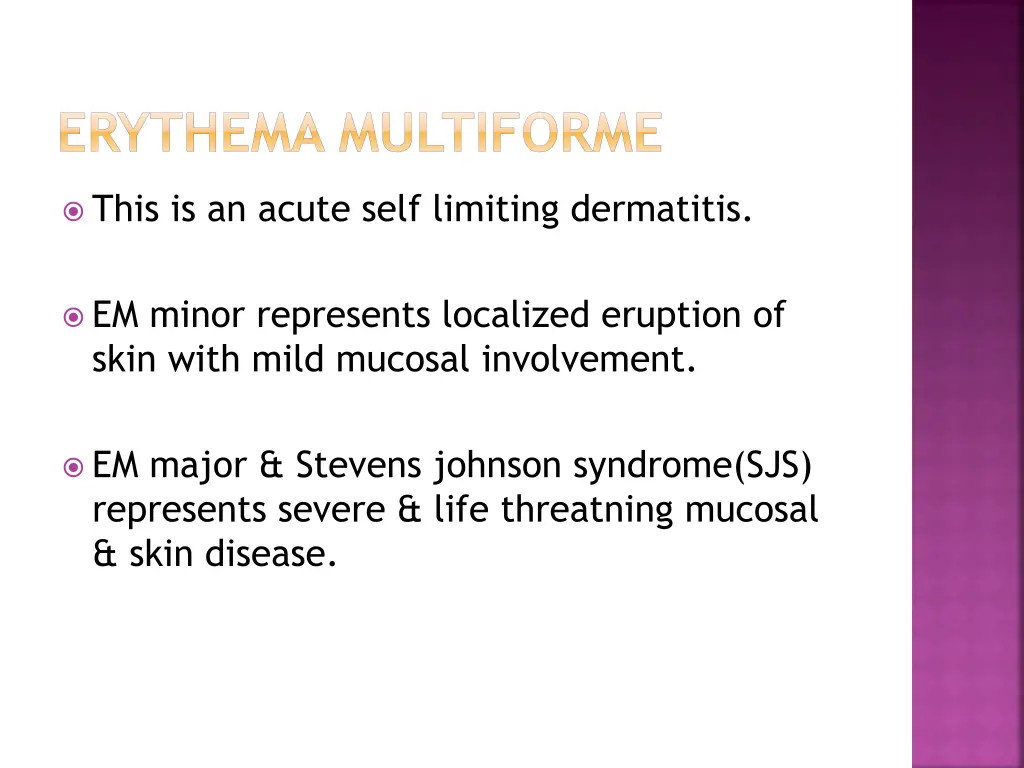 erythema multiforme