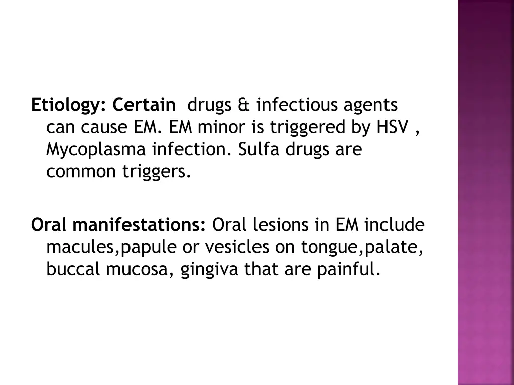 etiology certain drugs infectious agents