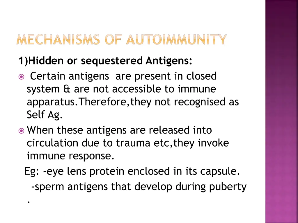 mechanisms of autoimmunity