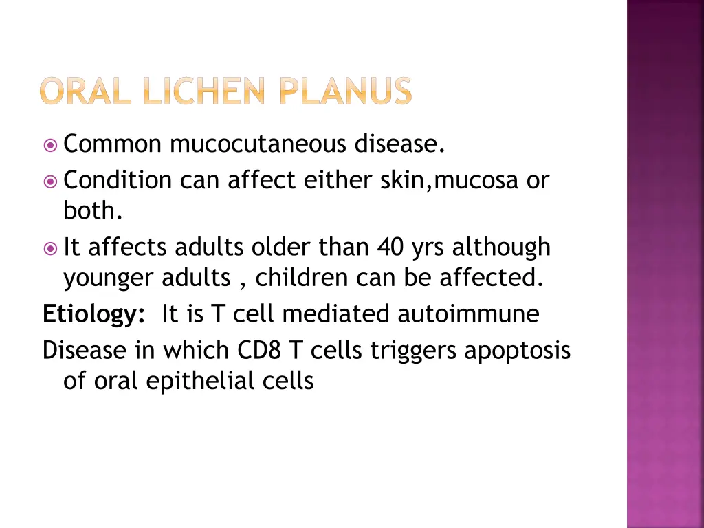 oral lichen planus