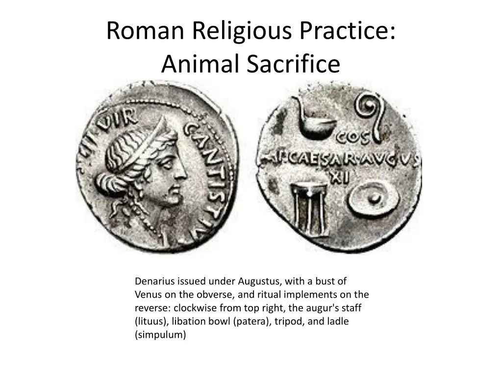 roman religious practice animal sacrifice