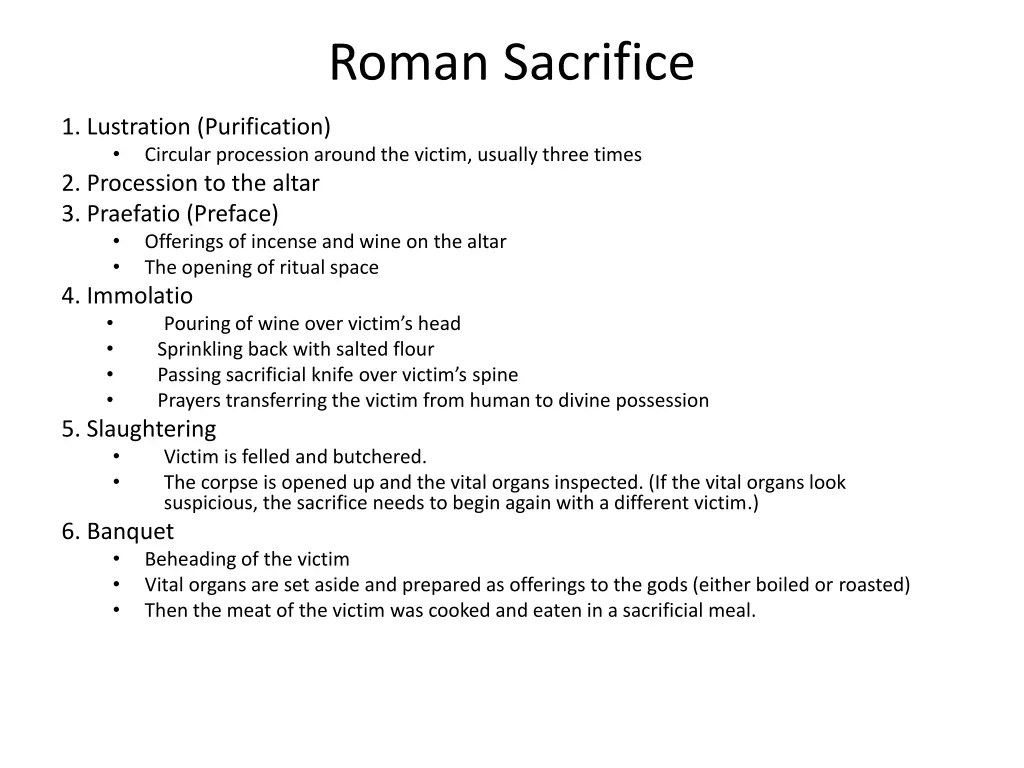 roman sacrifice