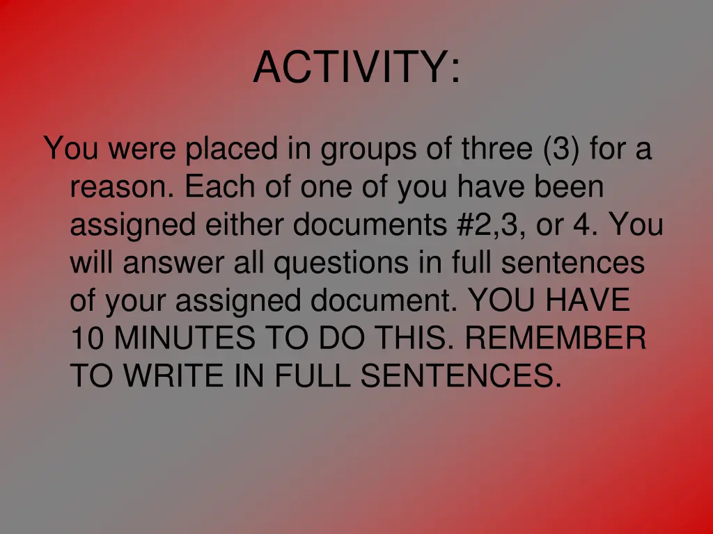 activity