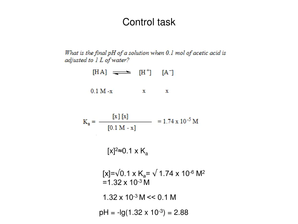 control task