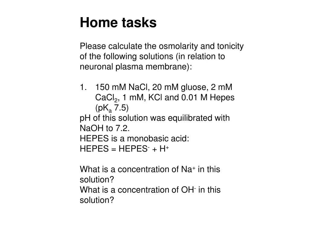home tasks