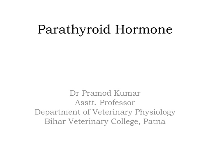 parathyroid hormone