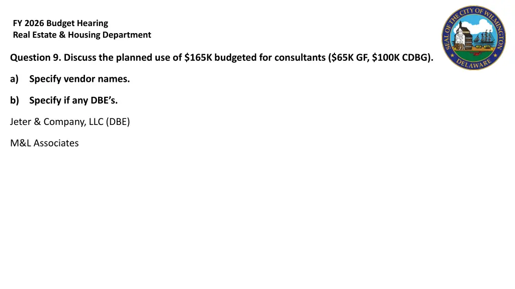 fy 2026 budget hearing real estate housing 19