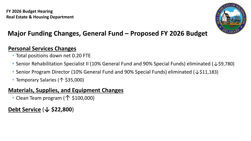 fy 2026 budget hearing real estate housing 2