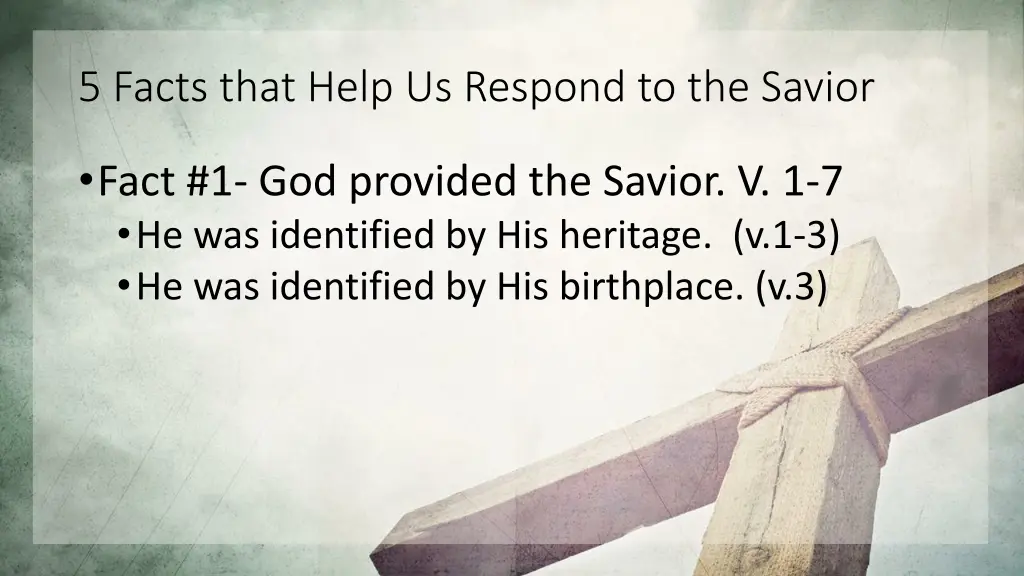 5 facts that help us respond to the savior 2