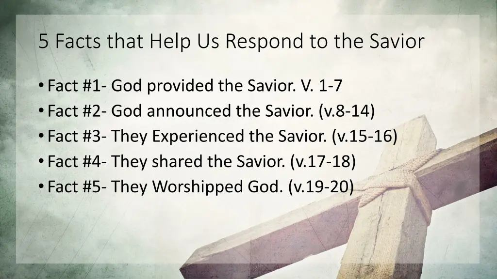 5 facts that help us respond to the savior 8