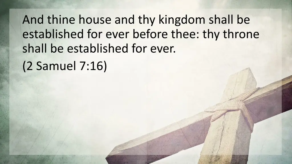 and thine house and thy kingdom shall
