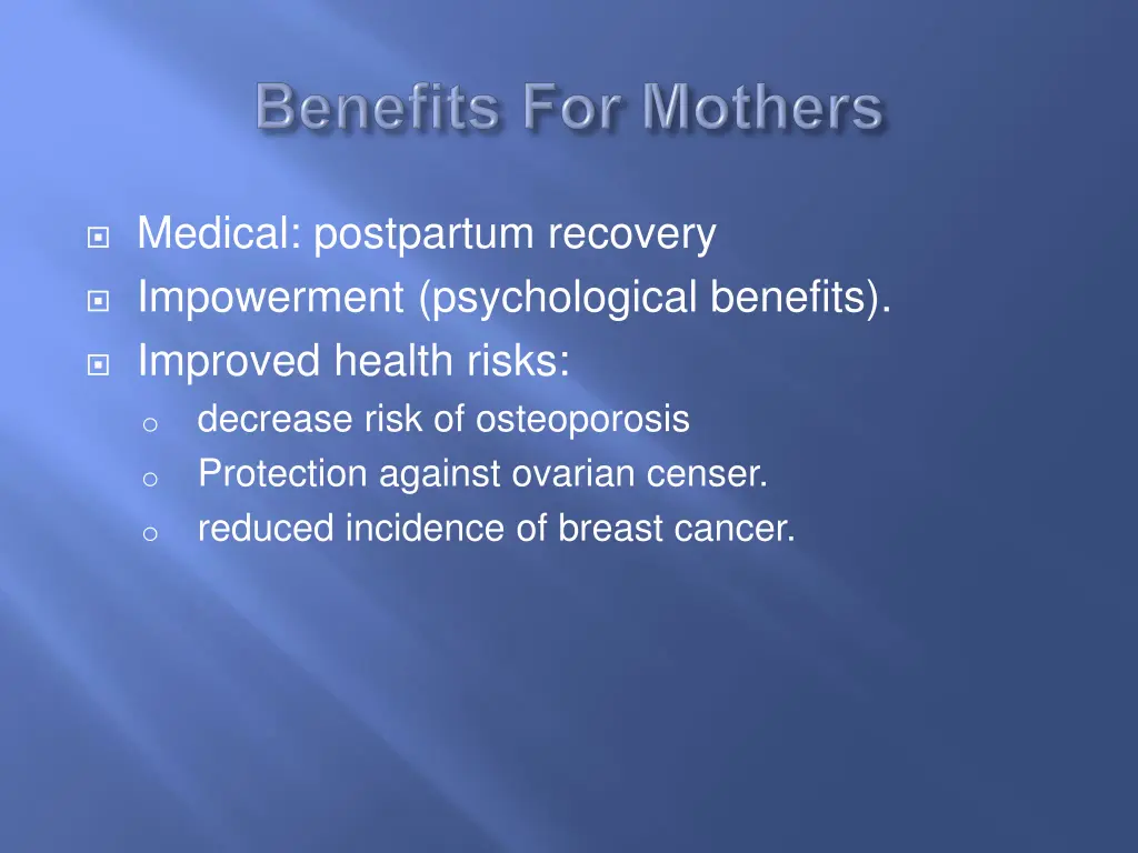 medical postpartum recovery impowerment