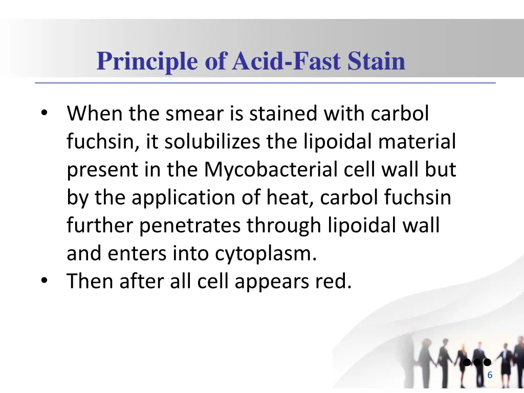 principle of acid fast stain