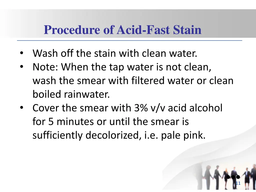 procedure of acid fast stain 2