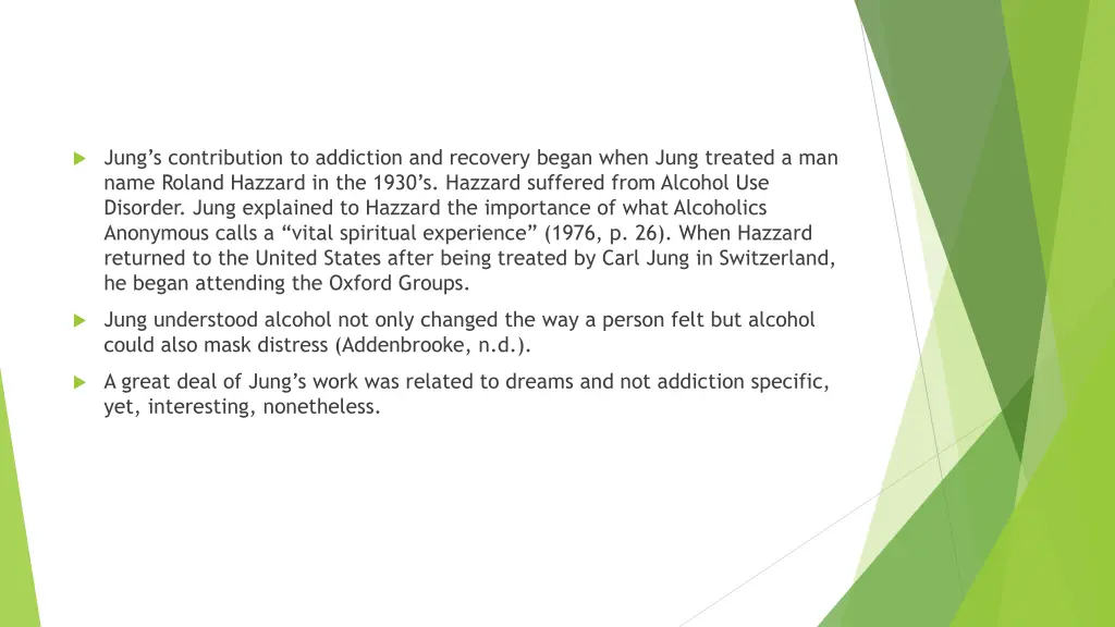jung s contribution to addiction and recovery