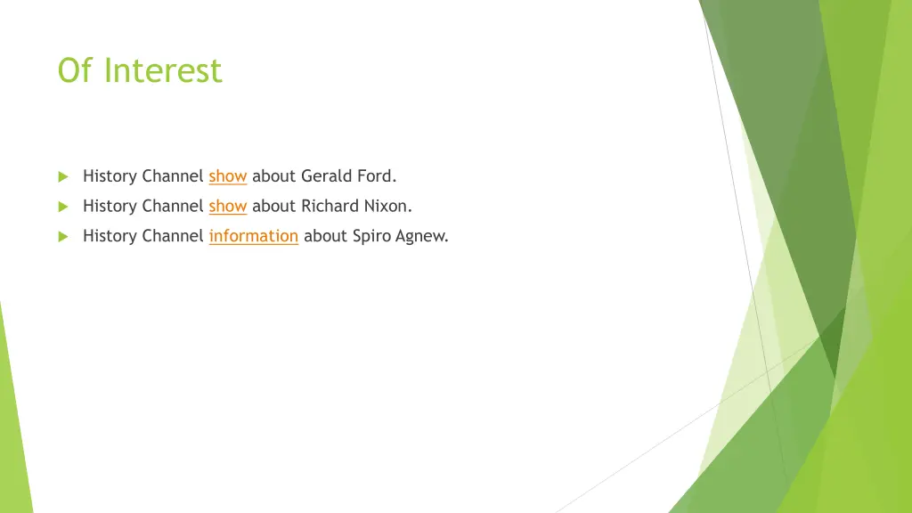 of interest