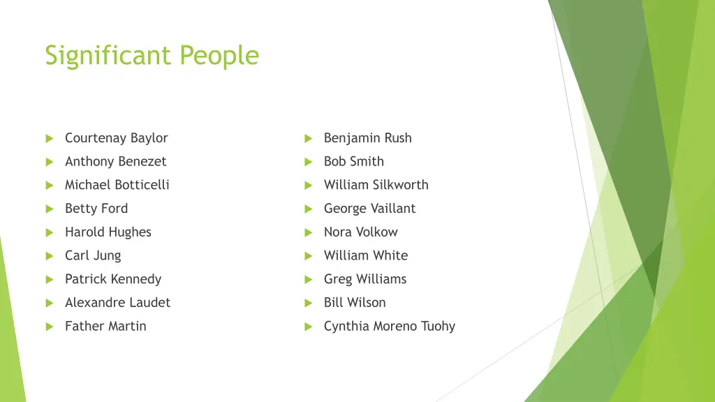 significant people