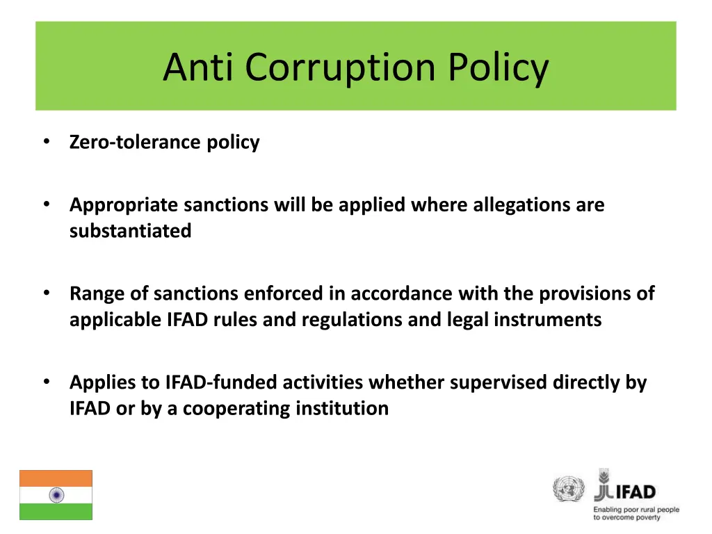 anti corruption policy 1