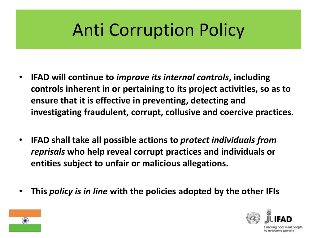 anti corruption policy 2