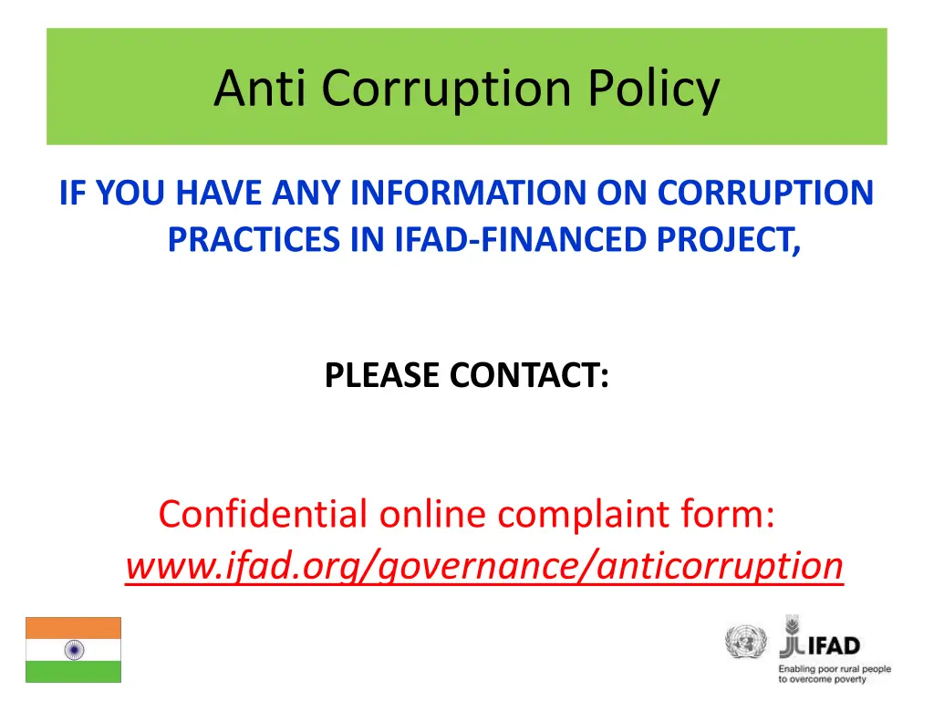 anti corruption policy 8