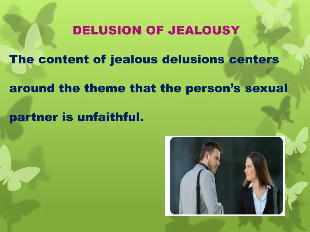 delusion of jealousy