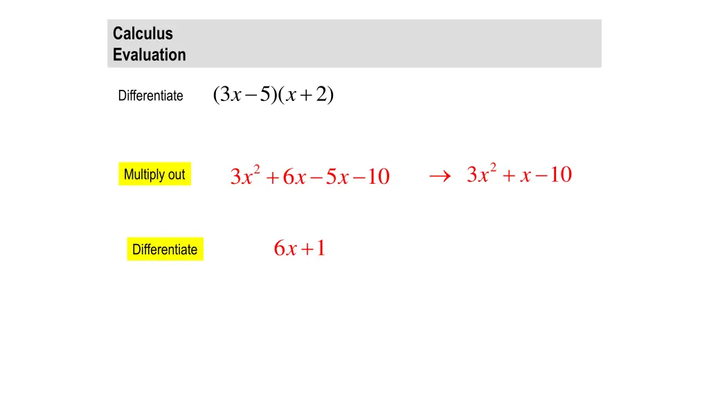 calculus evaluation 2