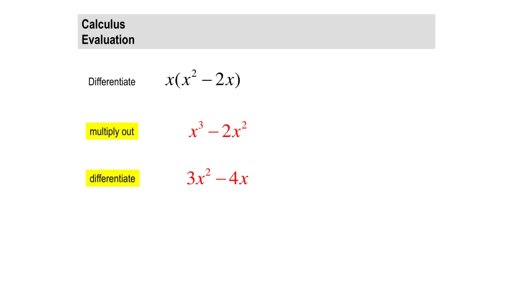 calculus evaluation 3