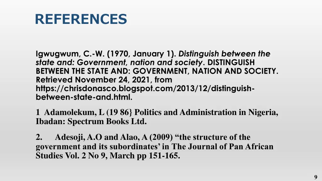 references