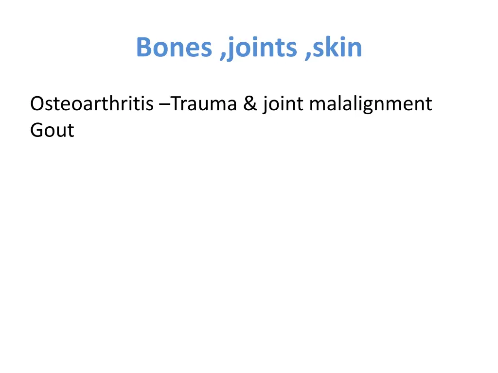 bones joints skin