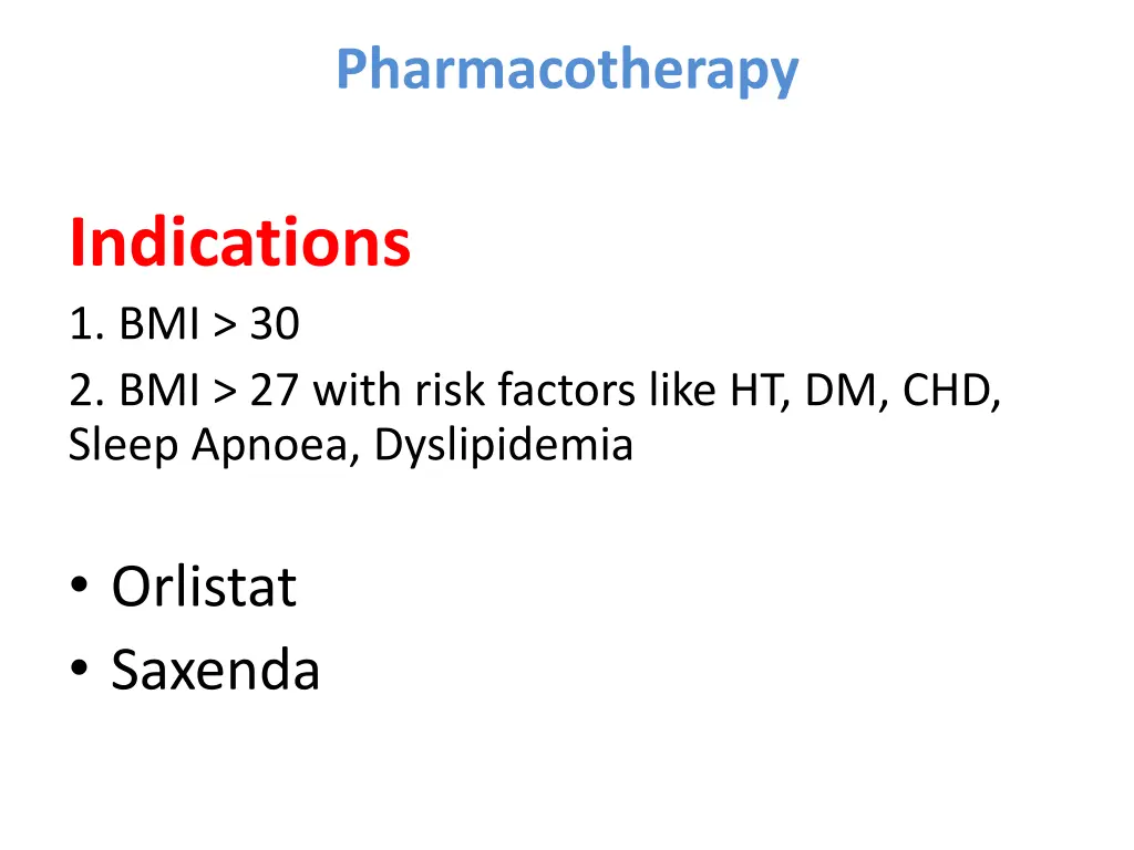 pharmacotherapy