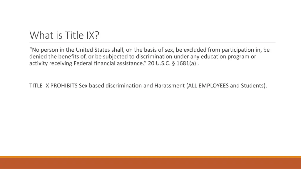 what is title ix