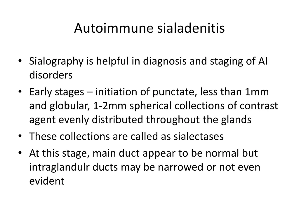 autoimmune sialadenitis