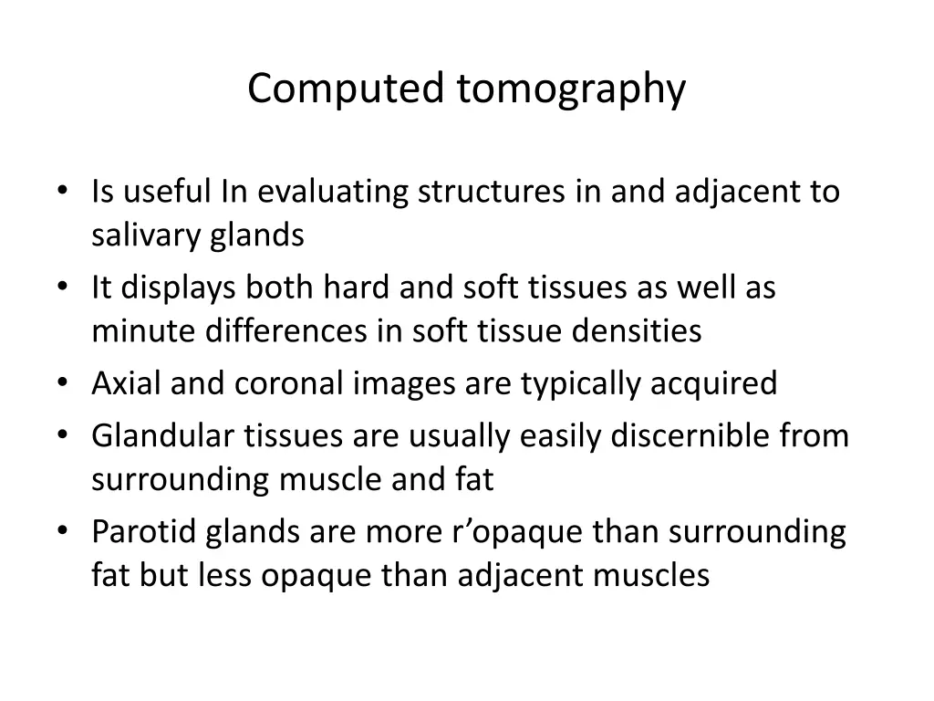 computed tomography